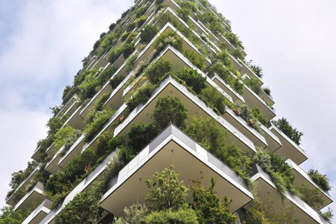 Both buildings, due to their "vertical forest" design, will feature about 2,500 cascading plants and over 1,100 trees.
