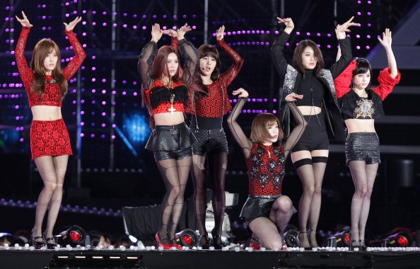 South Korean pop group T-ara perform on stage during the 20th Dream Concert on June 7, 2014 in Seoul, South Korea.