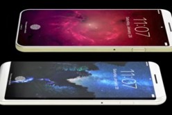 Two smartphones are displayed showcasing the potential next generation look of Apple's 2017 iPhone.