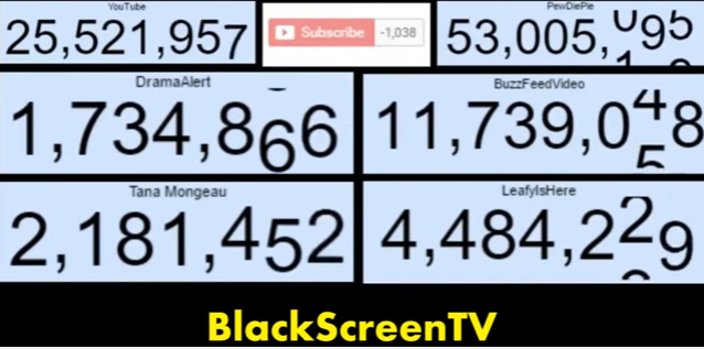 YouTuber BlackScreenTV shows the unsub glitch that affected numerous YouTube channels.