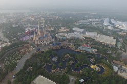 An aerial view of the Shanghai Disney Resort.