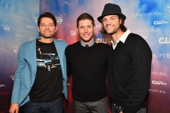 Misha Collins, Jensen Ackles and Jared Padalecki attend the CW's Fan Party to Celebrate the 200th episode of 'Supernatural' on November 3, 2014.