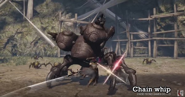 "Toukiden 2's" protagonist uses one of the newest weapons in the game, which is the Chain Whip.