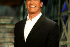 Arnold Schwarzenegger appears on the 'Tonight Show with Jay Leno' at NBC Studios August 6, 2003 in Burbank, California. Schwazenegger announced today that he intends to run for governor of California in the recall election of Gov. Gray Davis.   