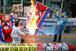 Citizens from South Korea hold protests to voice opposition to North Korea's missile launch.