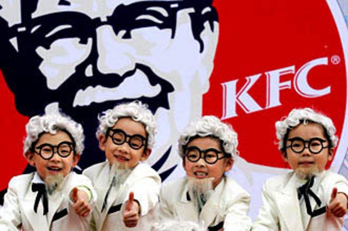 KFC mascot Colonel Sanders remains a popular figure in China.