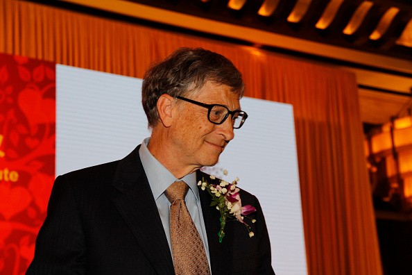 Bill Gates attends the inauguration ceremony of the China Global Philanthropy Institute and the Joint Philanthropy Education Initiative at Diaoyutai State Guest House.