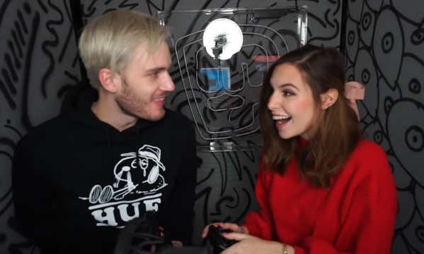 PewDiePie and girlfriend Marzia spent Valentine's Day playing "Genital Jousting."