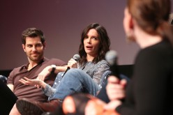 David Giuntoli and Bitsie Tulloch speak at the 'Grimm' event during the TVfest 2016 presented by SCAD on February 7, 2016 in Atlanta, Georgia. 