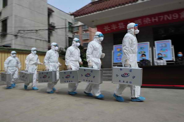 Chinese health officials warn the public to stay away from contact with poultry.