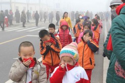 Children's health is compromised by the bad air quality in China's major cities.