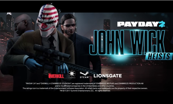 John Wick is now featured in the new "Payday 2" add-on.