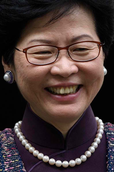 Carrie Lam is running for chief executive of Hong Kong.
