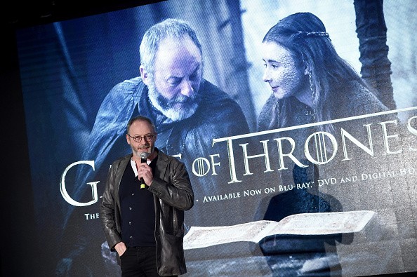 Liam Cunningham speaks onstage during 'Game of Thrones': The Complete Fifth Season DVD/Blu-Ray Fan Screening at Herald Square on March 15, 2016 in New York City.