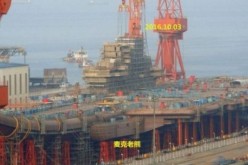 Construction of the CNS Shandong as of October 2016.             