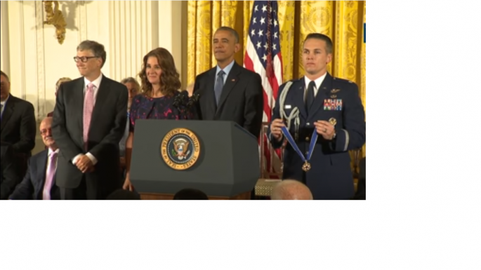 President Obama awards Presidential Medal to Bill Gates and Melinda Gates 