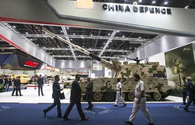 Chinese weapons for sale at IDEX 2017.                 