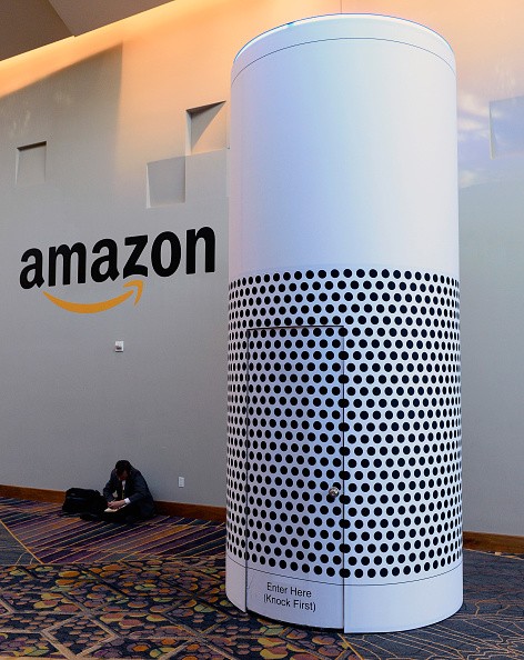 An Amazon Echo installation at the Aria Resort & Casino at the 2017 International CES.