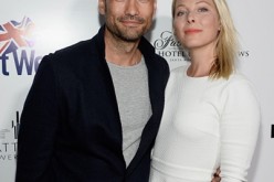 David Lee McInnis and Anastasia Griffith arrive at the 9th Annual BritWeek launch party at the British Consul General's Residence on April 21, 2015 in Los Angeles, California.