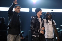 Rappers Drake, Eminem, and Lil Wayne perform onstage during the 52nd Annual GRAMMY Awards held at Staples Center on January 31, 2010 in Los Angeles, California.