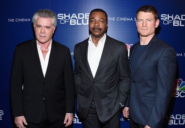 Ray Liotta, Carl Weathers and Philip Winchester attend The Season 2 Premiere Of 'Shades Of Blue' hosted by NBC And The Cinema Society at The Roxy Hotel Cinema on March 1, 2017 in New York City.