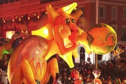 Hello, yellow! A gigantic character with the face of the sun goes on parade at Nice Carnival - “The King of Energy” during its first weekend in Feb. 2017 in Nice, France.