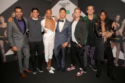 Nyle DiMarco, Stefano Churchill, Devin Clark, Justin Kim, Dustin McNeer, Mikey Heverly and Bello Sanchez attend the 'America's Next Top Model' Cycle 22 premiere party.