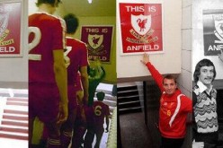 Images from Liverpool's home stadium at Anfield.