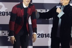 Choi Siwon of Super Junior and Jackie Chan attend the premiere of 'Police Story 2013' at IFC Mall on January 17, 2014 in Seoul, South Korea.