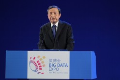 Ma Kai, vice premier of China's State Council, speaks during the opening ceremony of the Guiyang International Big Data Expo.