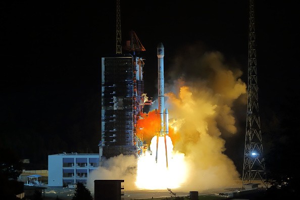 A Long March-3C carrier rocket carrying the 23rd satellite with the Beidou Navigation Satellite System lifts off at the Xichang Satellite Launch Center.