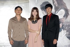Song Il Gon, Han Hyo Joo and So Ji Sub attend a photocall for 'Always,' the opening film of the 16th Busan International Film Festival during the press conference at the Busan Cinema Center on October 6, 2011 in Busan, South Korea. 