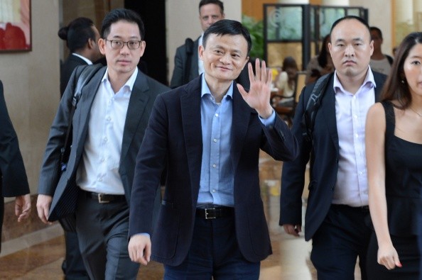 Alibaba's Jack Ma in Singapore