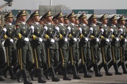 Chinese troops marched in Pakistan Day Parade.