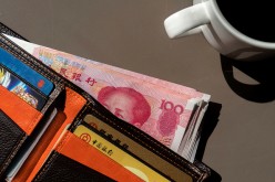 RMB banknotes in a wallet.