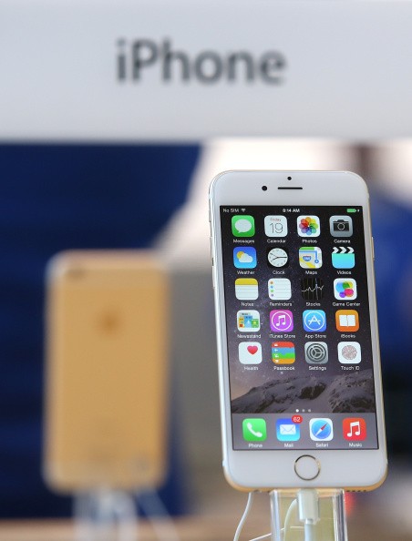 The iPhone 6 is displayed at an Apple Store on Sept. 19, 2014 in Palo Alto, California.