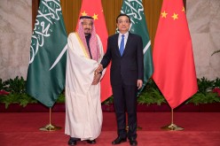 Saudi Arabia's King Salman and Chinese Premier Li Keqiang 