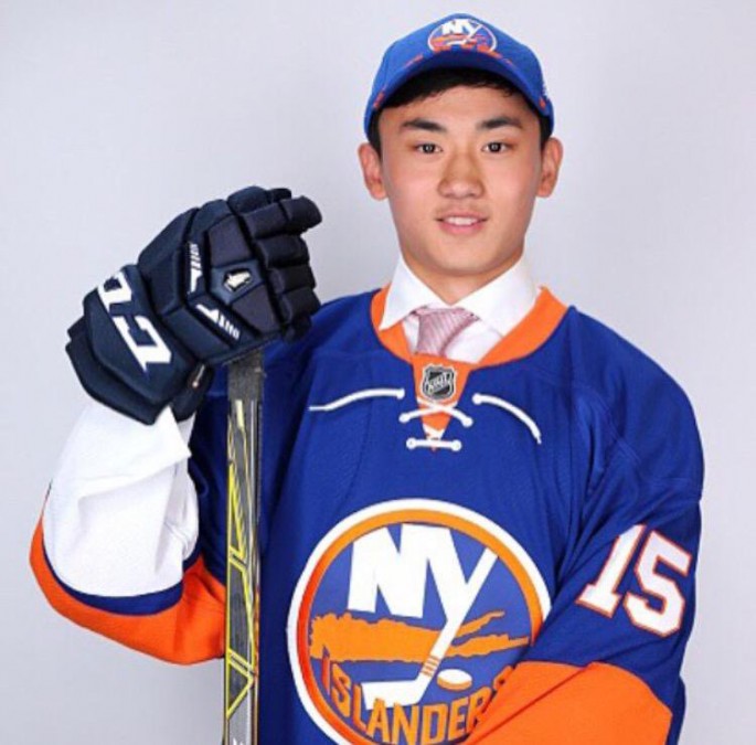 Andong Song is the first Chinese ice hockey player to be drafted by the NHL. 