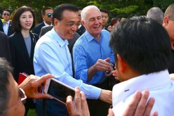 Chinese Premier Li Keqiang with Australian PM Turnbull