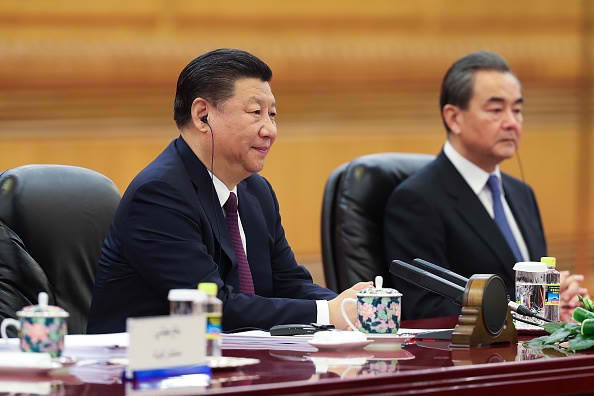 Chinese President Xi Jinping and Foreign Minister Wang Yi.