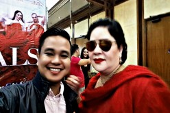 Filmmaker and screenwriter Conan Altatis poses with 2016 Cannes Film Festival Best Actress Jaclyn Jose during the 'D' Originals' press conference on April 5, 2017 at GMA Network Center, Quezon City, Metro Manila. 