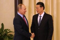 Russian President Vladimir Putin Meets Chinese Vice Premier Zhang Gaoli