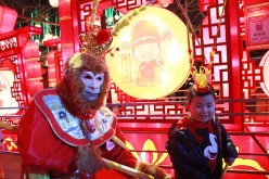 Monkey King Performs In Nanjing Confucius Temple