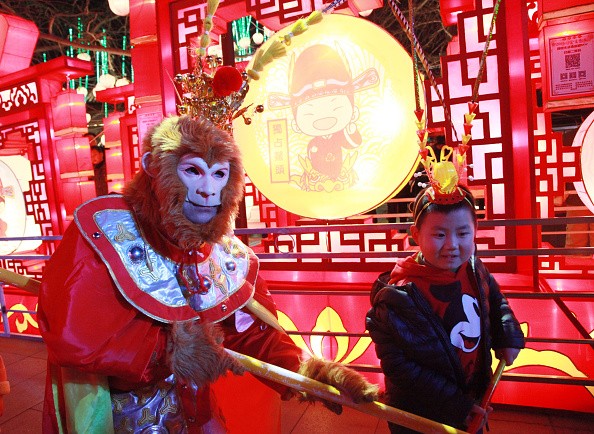 Monkey King Performs In Nanjing Confucius Temple