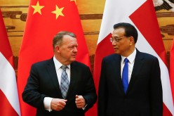 Denmark's Prime Minister Lars Lokke Rasmussen (L) recently made an official trip to China.