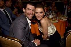 Actor Max Greenfield and Tess Sanchez attend the 24th Annual Race To Erase MS Gala at The Beverly Hilton Hotel on May 5.