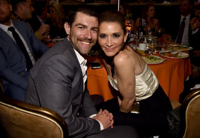 Actor Max Greenfield and Tess Sanchez attend the 24th Annual Race To Erase MS Gala at The Beverly Hilton Hotel on May 5.