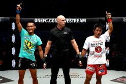 Anatpong Bunrad defeats Geje 'Gravity' Eustaquio via split decision at 'ONE Championship 26: Valor of Champions' on April 24, 2015 in the Philippines. 