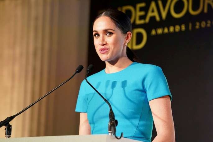 Britain's Meghan, Duchess of Sussex, speaks during the annual Endeavour Fund Awards at Mansion House in London, Britain