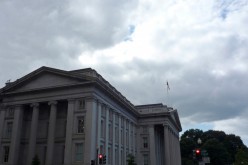 The U.S. Treasury building is seen in Washington, September 29, 2008. 